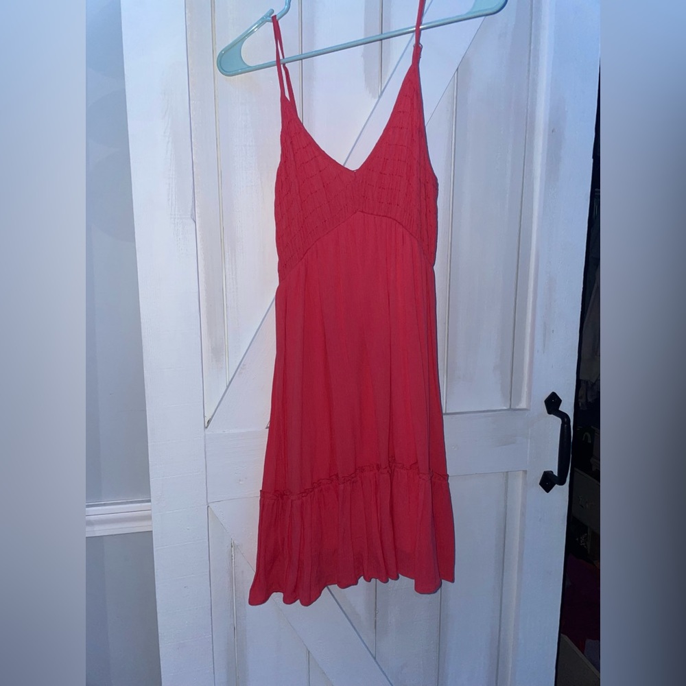 altar’d state coral flowy dress